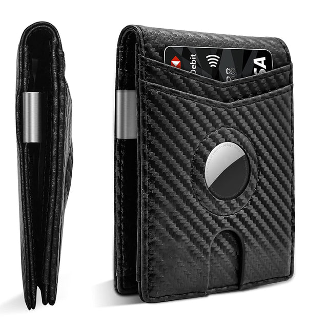 GuardianGearLab™ Heritage Leather AirTag Tracker Wallet